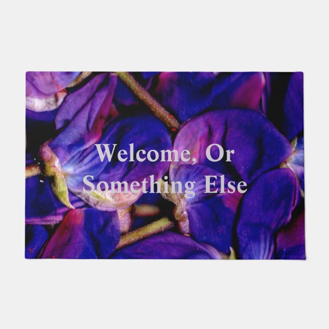Deep Purple Lupine Closeup   Doormat (Front)