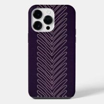 Deep Purple Modern Tribal African Arrows