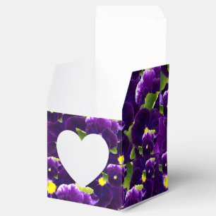 Deep Purple Pansy Clusters: Majestic Beauty Favour Box