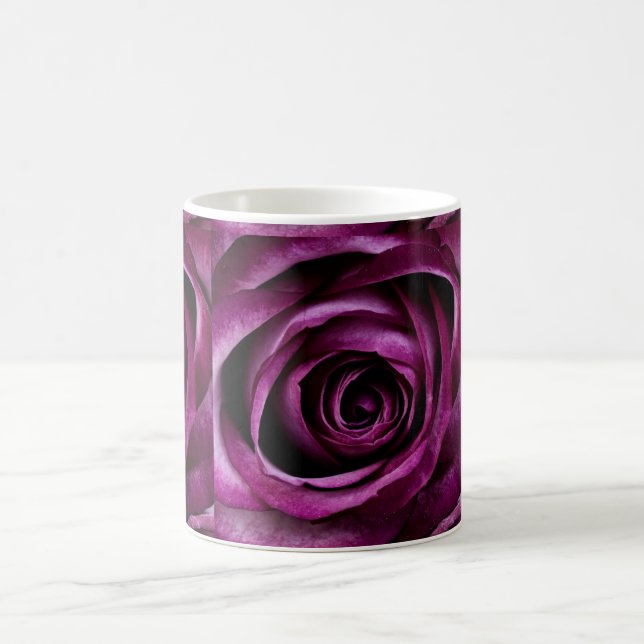 Deep Purple Rose Coffee Mug (Center)
