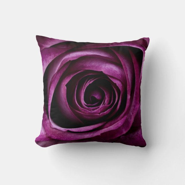 Deep Purple Rose Cushion (Front)