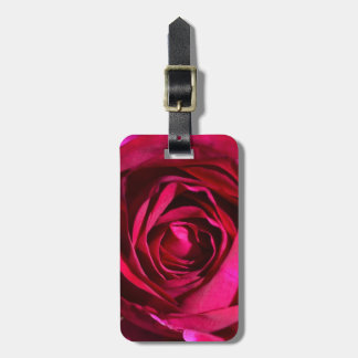 Deep Purple Rose Luggage Tag