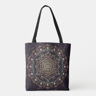 Deep Purple Sky Mandala Bag