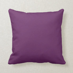 Deep Purple Solid Throw Pillow