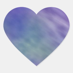 Deep Rainbow Coloured Sky Background Heart Sticker