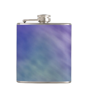Deep Rainbow Coloured Sky Background Hip Flask