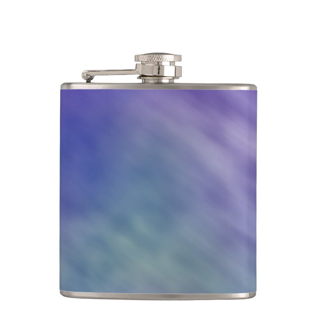 Deep Rainbow Coloured Sky Background Hip Flask (Front)