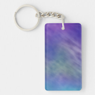 Deep Rainbow Coloured Sky Background Key Ring