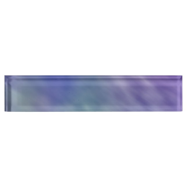 Deep Rainbow Coloured Sky Background Nameplate (Front)