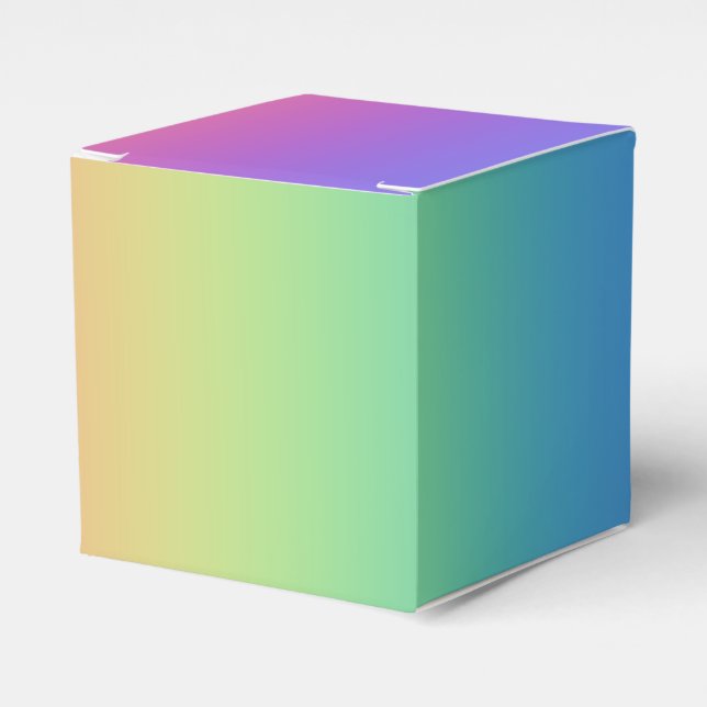 Deep Rainbow Gradient Favour Box (Front Side)