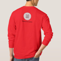Deep Red Add Upload Logo Here Mens Modern
