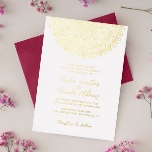 Deep Red and Blue Enchanting Mandala Wedding