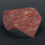 Deep Red Brick Wall Pattern Tie<br><div class="desc">This cool tie is decorated with a deep red brick wall pattern. Perfect gift for a construction worker,  builder or mason.</div>