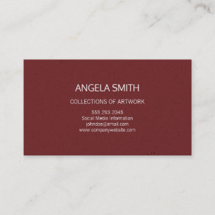 Deep Red Business Card