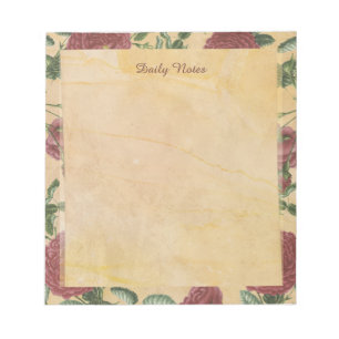 Deep Red Camellias Notepad