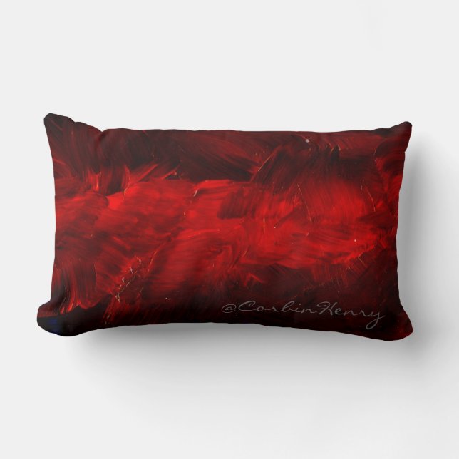 Deep Red Decorative Pillow (Front)