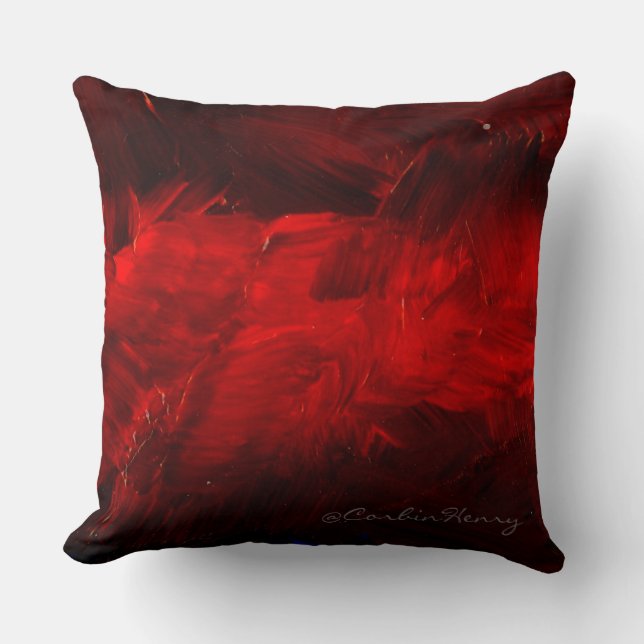 Deep Red Decorative Pillow (Front)
