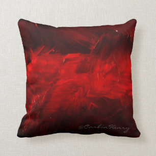 Deep Red Decorative Pillow