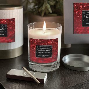 Deep Red Faux Glitter Lights Ingredients  Food Label