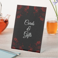 Deep Red Floral Elegant Gothic Wedding