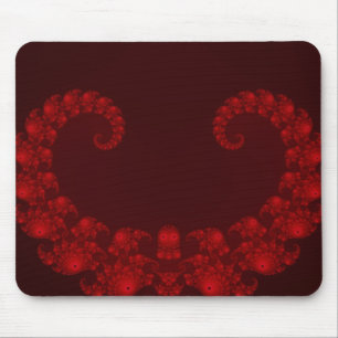 Deep Red Heart Mousepad