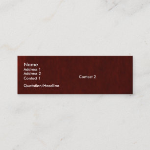 Deep Red Profile Card Template