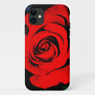 Deep Red Rose iPhone 11 Case