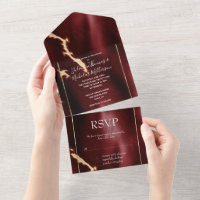 Deep Red Southwest Cowhide