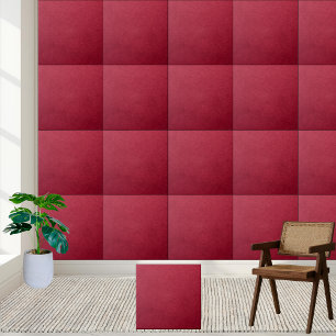 Deep Red Velvet Texture Ceramic Tile