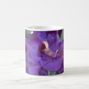 Deep Reddish-Purple Iris Closeup mug