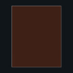 Deep Rich Brown colour background Customisable Flyer<br><div class="desc">This custom stylish product in rich deep chocolate brown colour background  for yourself or as a gift sure to make an impression in all occasions. Click on the "Customise it!" button to reveal tools to customise this product if you wish using a text editor and an image loader. 
 

Introducing</div>