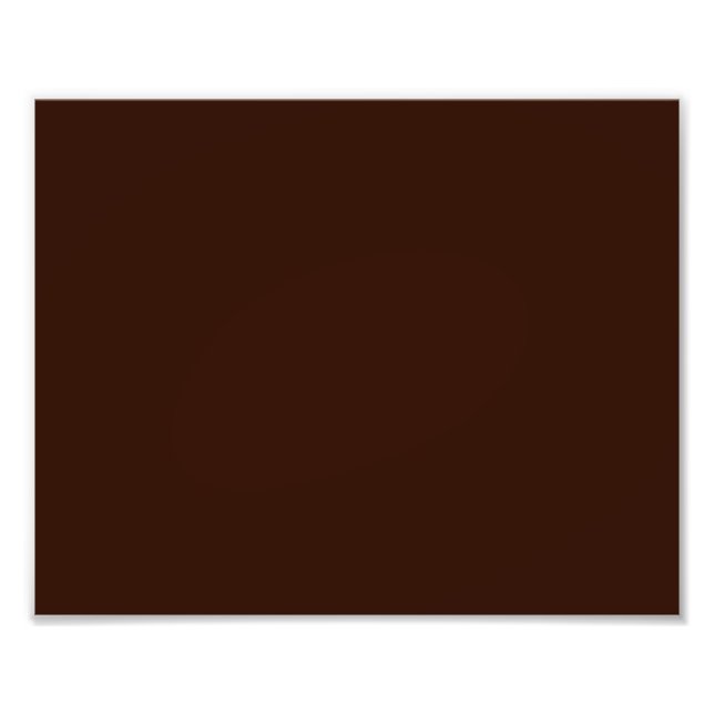 Deep Rich Brown colour background Customisable Photo Print (Front)