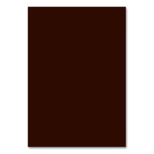 Deep Rich Brown colour background Customisable Table Number