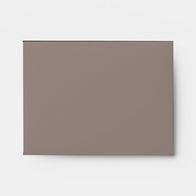Deep Rich Brown colour decor Customisable Envelopes (Front)