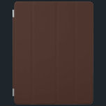 Deep Rich Brown colour decor Customisable iPad Smart Cover<br><div class="desc">This custom stylish product in rich deep chocolate brown colour decor background  for yourself or as a gift sure to make an impression in all occasions. Click on the "Customise it!" button to reveal tools to customise this product if you wish using a text editor and an image loader.</div>