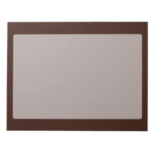 Deep Rich Brown Decor Customisable Notepad