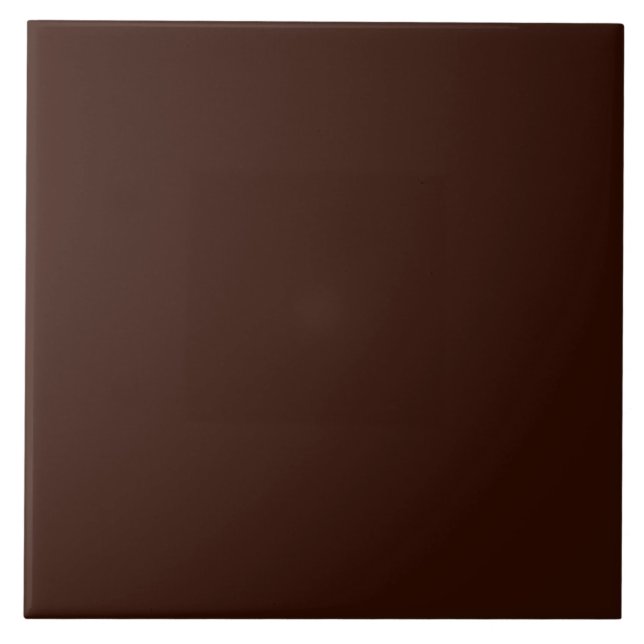 Deep Rich Brown Solid Colour Tile (Front)