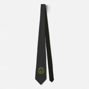 Deep Roots Strong Faith Celtic Shamrock Porthole Tie
