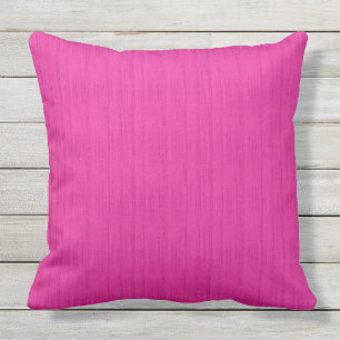 Deep Rose Streak Texture Outdoor Pillow 20x20