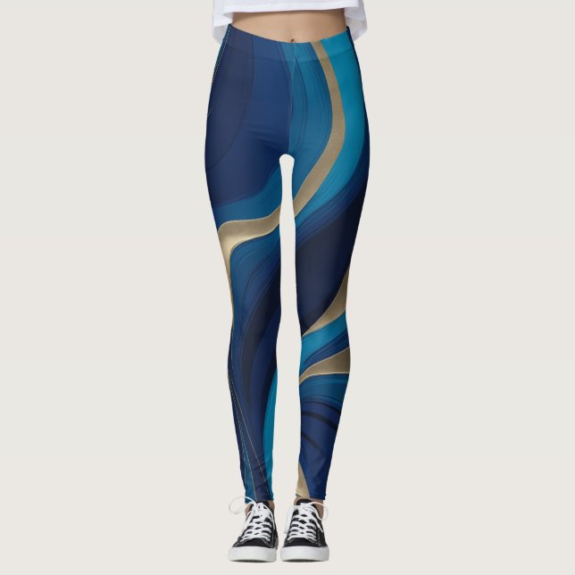 Deep royal blue leggings (Front)