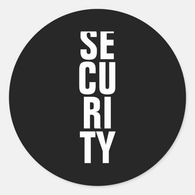 Deep Royal Blue Template Womens Security  Classic Round Sticker (Front)