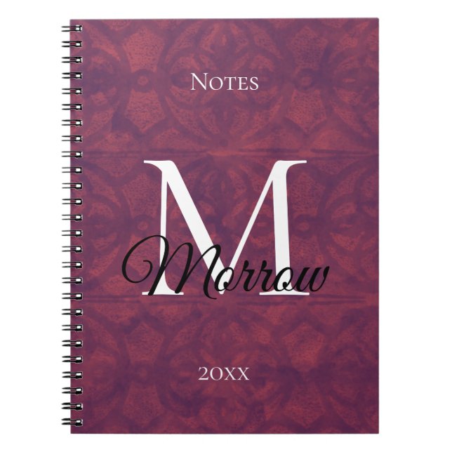  Deep Rudy Batik Name and Year  Notebook (Front)