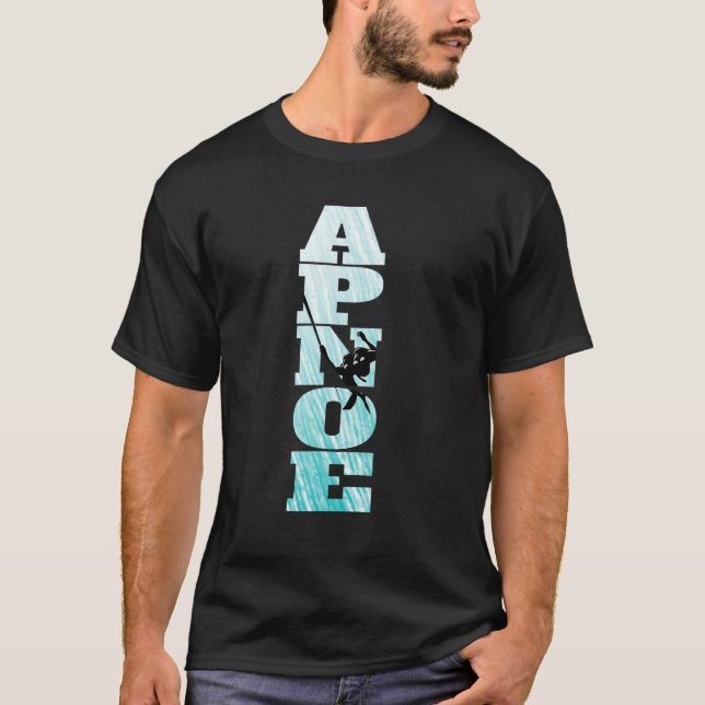 Deep Sea A Breath Apnoea Diving Freediving T-Shirt (Front)