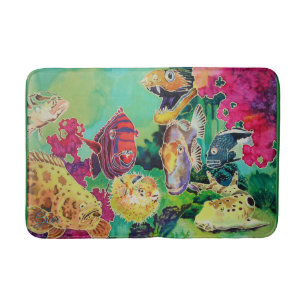 Deep Sea Beauties Tropical Fish Rug Mat