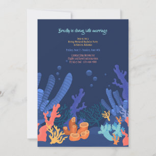 Deep Sea Coral Invitation