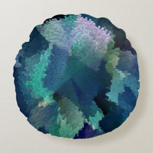 Deep Sea coral..... Round Cushion