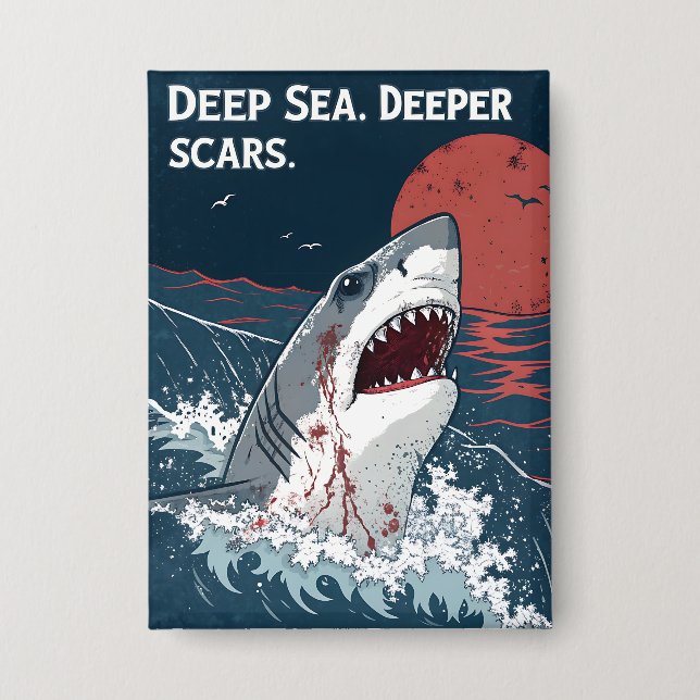 Deep Sea Deeper Scars Great White Shark (Front)