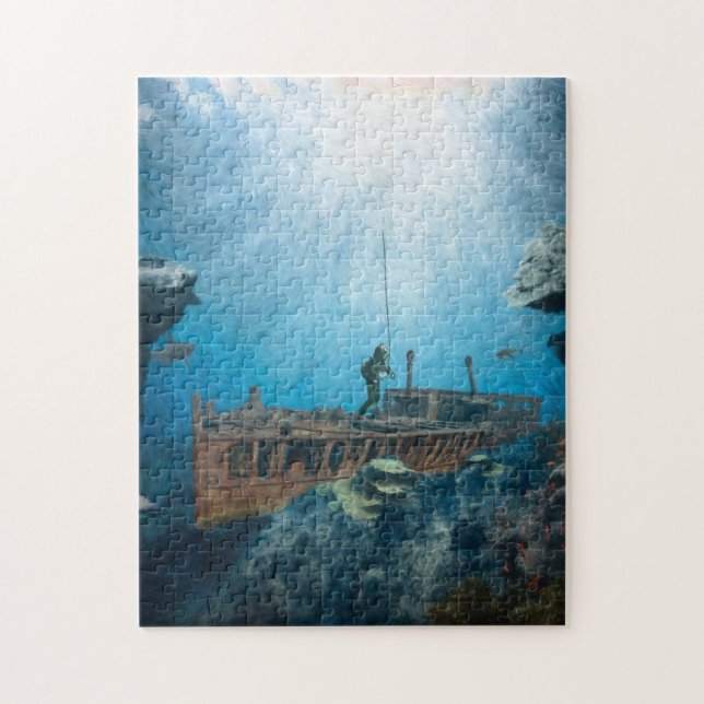 Deep Sea Diver Jigsaw Puzzle (Vertical)