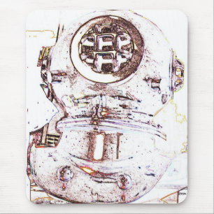 Deep Sea Diver Mouse Pad
