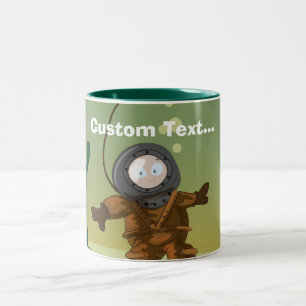 Deep Sea Diver Two-Tone Coffee Mug